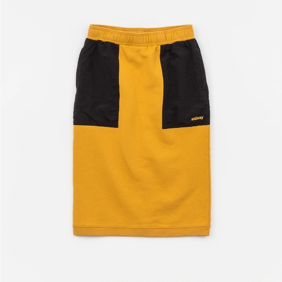 NWT Stussy Simone Contrast Pocket Fleece Skirt - Picture 4 of 11